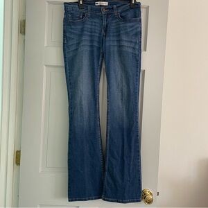 Levi 524 Too Superlow Blue Flare Women's Jeans